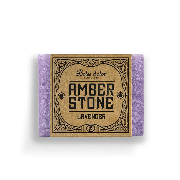 Boles d'olor Amber Stone Lavender handgemaakt amberblokje met lavendelgeur